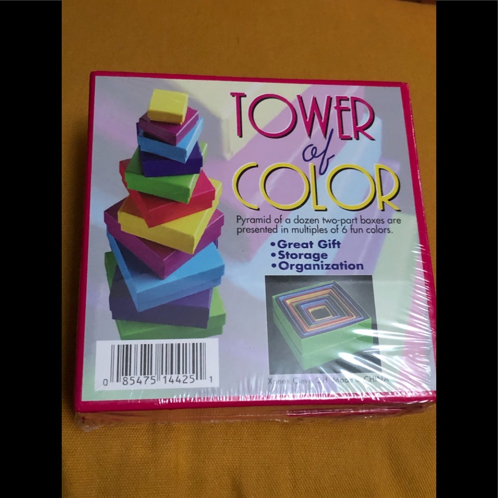 NWT Tower Of Color. Use on your desk, vanity, or for a wonderful gift tower.